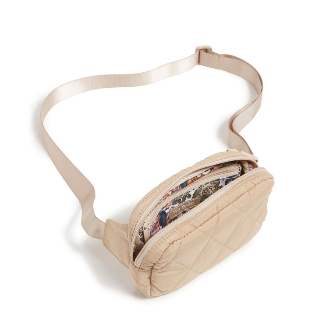 Vera Bradley Caramel Cream Essential Mini Belt Bag